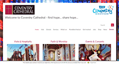 Desktop Screenshot of coventrycathedral.org.uk